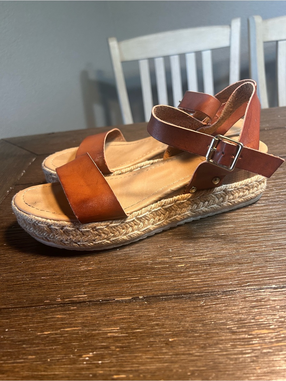 Soda clip espadrille open toe sandals size 10 - Picture 7 of 10